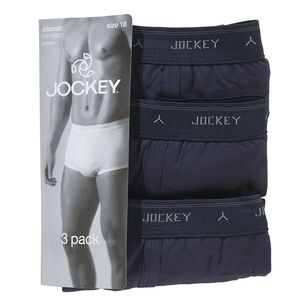 Jockey Men's Classic Y-Front Brief 3 Pack Navy