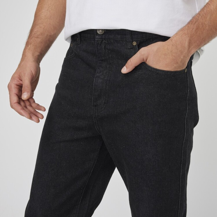 Bullshead Men's Black Regular Leg Denim Jeans Black