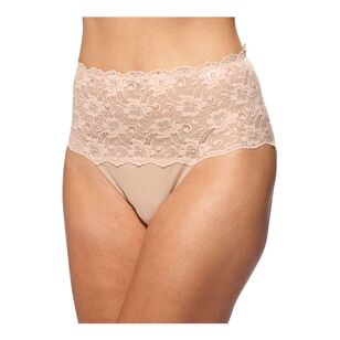 Kayser Women's Cotton and Lace Full Brief '465' Beige