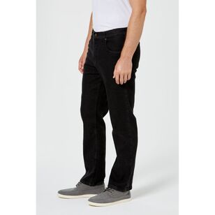 Amco Men's Regular Leg Stretch Denim Jeans Black