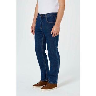 Amco Men's Regular Leg Stretch Denim Jeans Stonewash 77
