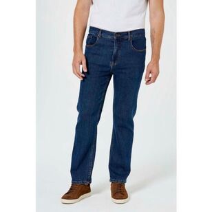Amco Men's Regular Leg Stretch Denim Jeans Stonewash