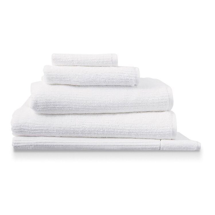 Sheridan Living Textures Trenton Towel Collection White