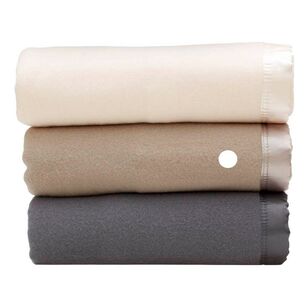 Gainsborough Australian Wool Blanket Single Bed/Double Bed Latte
