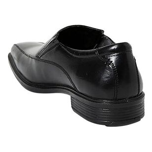Hush Puppies Men's Mentor Leather Slip On Business Shoes Black