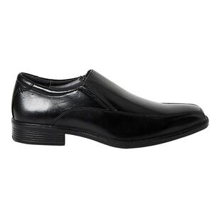 Hush Puppies Men's Mentor Leather Slip On Business Shoes Black