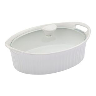 Corningware 1.4L Oval Casserole Pot French White