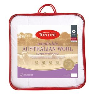 Tontine 500 GSM Super Warm Washable Australian Wool Quilt Super King