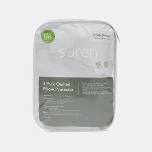 Soren Cotton Cover Pillow Protector 2 Pack Standard