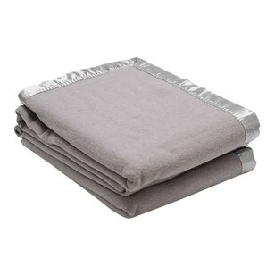 Jason 400 GSM Wool Blanket Silver