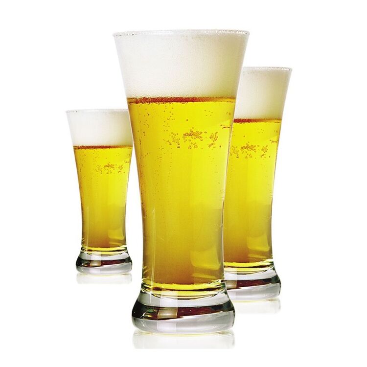 Art Craft Bira 6-Piece Pilsner Beer Glass Set
