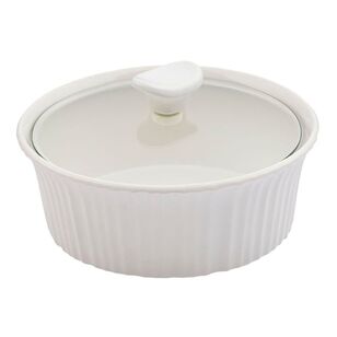 Corningware 1.4L Round Casserole Pot French White