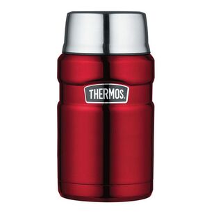Thermos King 710 ml Stainless Steel Vacuum Insulated Food Jar Red