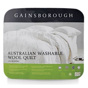 Gainsborough 300 GSM All Seasons Australian Washable Wool Quilt Super King