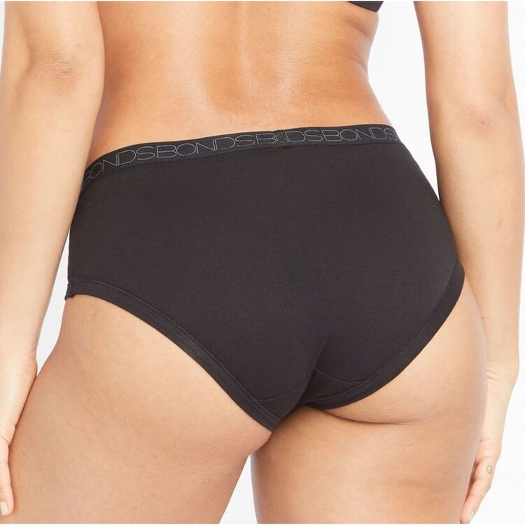Bonds Invisi Freecuts Midi Brief WU3Q Black Womens Underwear
