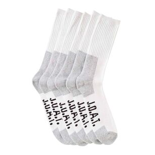 Jack Of All Trades Men's Cotton Crew Action Socks 3 Pack White