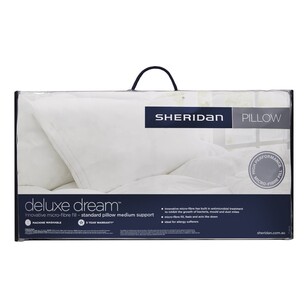 Sheridan Deluxe Dream Pillow Medium White Standard