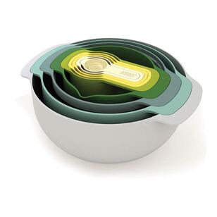 Joseph & Joseph Nest Plus 9-Piece Mixing Bowl Set Opal