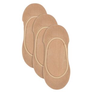 Underworks Women's Invisible Footlets 3 Pack Skin