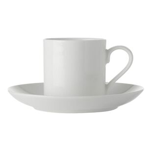 Maxwell & Williams White Basics 100 ml Demi Strat Cup and Saucer