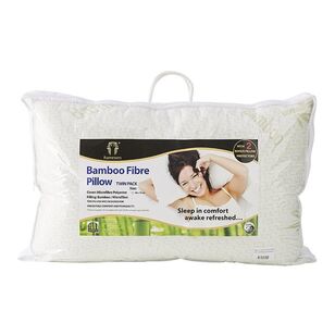 Ramesses Bamboo Fibre Pillow And Pillow Protectors 2 Pack Standard