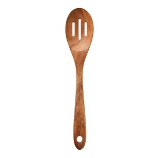 Smith + Nobel 33 cm Acacia Wooden Slotted Spoon