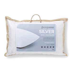 MiniJumbuk Silver Wool Rich Pillow Standard
