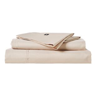 Polo 1300 Thread Count Cotton Rich Sheet Set Latte King Bed