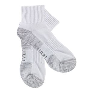Jack Of All Trades Men's Action Cotton Sport Sock White