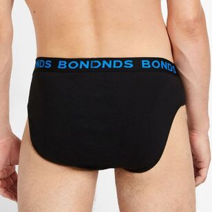 Bonds Men's Hipster Brief 4 Pack Black