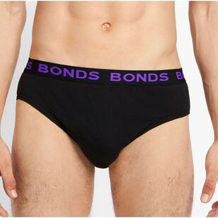 Bonds Men's Hipster Brief 4 Pack Black