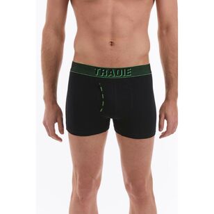 Tradie Black Men's Cotton Fly Front Trunk 3 Pack Black