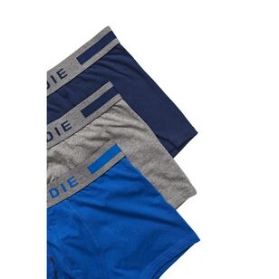 Tradie Black Men's Cotton Fly Front Trunk 3 Pack Navy Blue