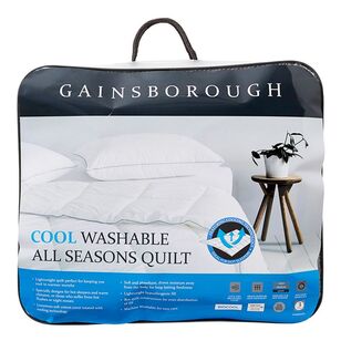 Gainsborough Cool Washable All Seasons Quilt White