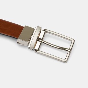 Bronson Casual Men's Leather Reversible Belt 32 mm Tan & Black