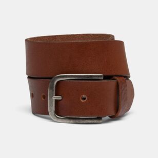 Bronson Casual Men's Genuine Leather Jeans Belt 38 mm Tobacco