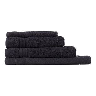 Bas Phillips Valencia Towel Collection Black