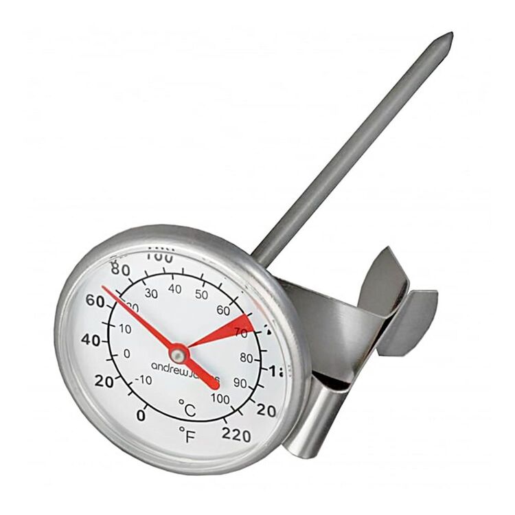 Milk and Coffee Thermometer with Clip