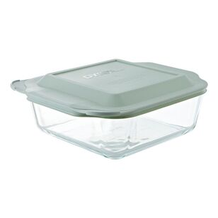 Pyrex 20 cm Square Deep Dish with Lid