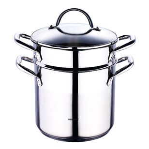 Bergner Gourmet 3-Piece Stainless Steel Induction Spaghetti Pot