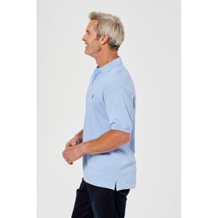 U.S. Polo Assn. Men's Short Sleeve Regular Fit Cotton Pique Polo Blue