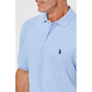 U.S. Polo Assn. Men's Short Sleeve Regular Fit Cotton Pique Polo Blue