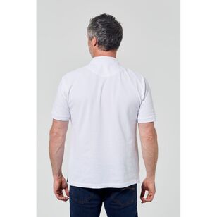 U.S. Polo Assn. Men's Short Sleeve Regular Fit Cotton Pique Polo White