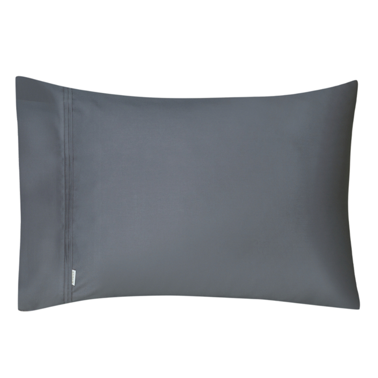 Elysian 1000 Thread Count Egyptian Cotton Standard Pillowcase Pair Charcoal Standard