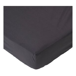 Linen House 300 Thread Count Cotton Fitted Sheet Charcoal