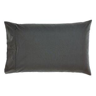 Linen House 300 Thread Count 50x80cm Queen Size Pillowcase Charcoal