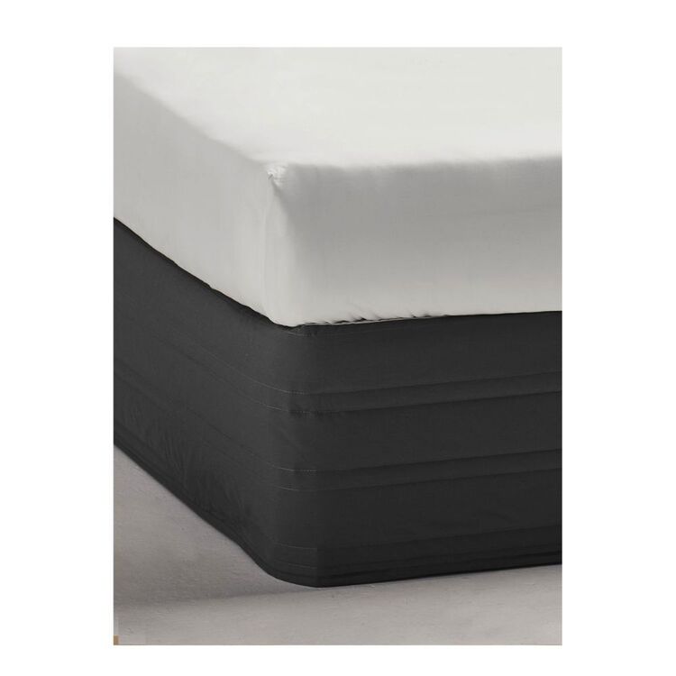 Linen House 300 Thread Count Quilted Valance Charcoal