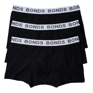 Bonds Men's Core Trunk 3 Pack Black