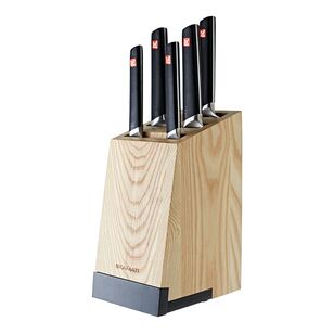 Kamati 6-Piece Knife Block Set with Tablet Stand