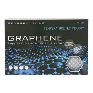 Odyssey Living Graphene Infused Memory Foam Pillow Contour Standard